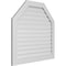 Ekena Millwork Octagonal Top Surface Mount PVC Gable Vent: Functional, w/ 3-1/2"W x 1"P Standard Frame, 42"W x 40"H GVPOT42X4001SF - alternate 3
